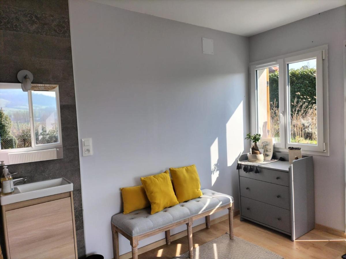 Agreable Chambre Meublee, Vue Sur La Vallee De L'Auxois Villy-en-Auxois Bagian luar foto
